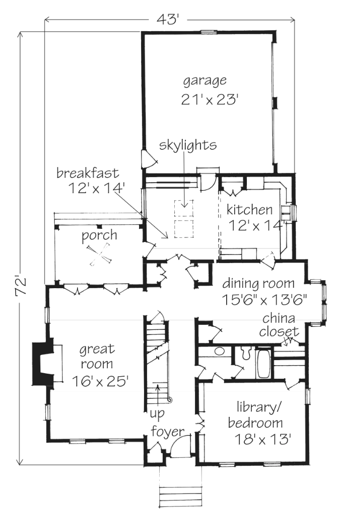 Vernacular Greek Revival Main Floor