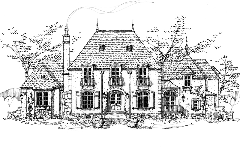 La Maison sur Loire Front Rendering