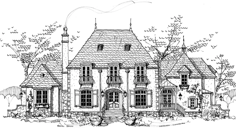 La Maison sur Loire Front Rendering