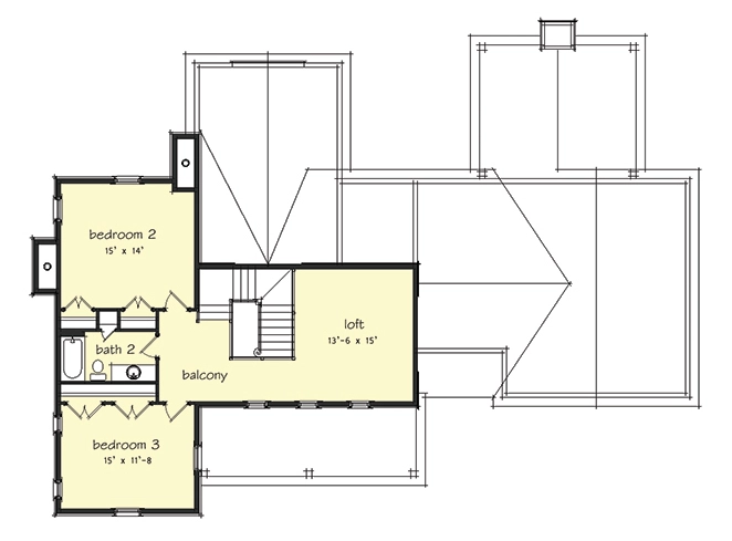 Valley View Farmhouse Upper Floor