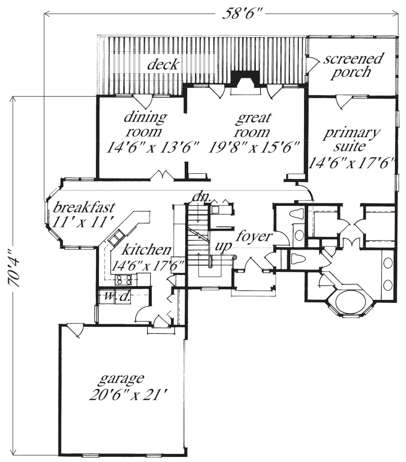 Town Country English Main Floor