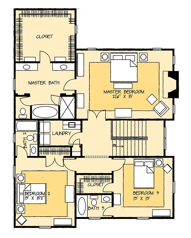 Braeburn Cottage Upper Floor