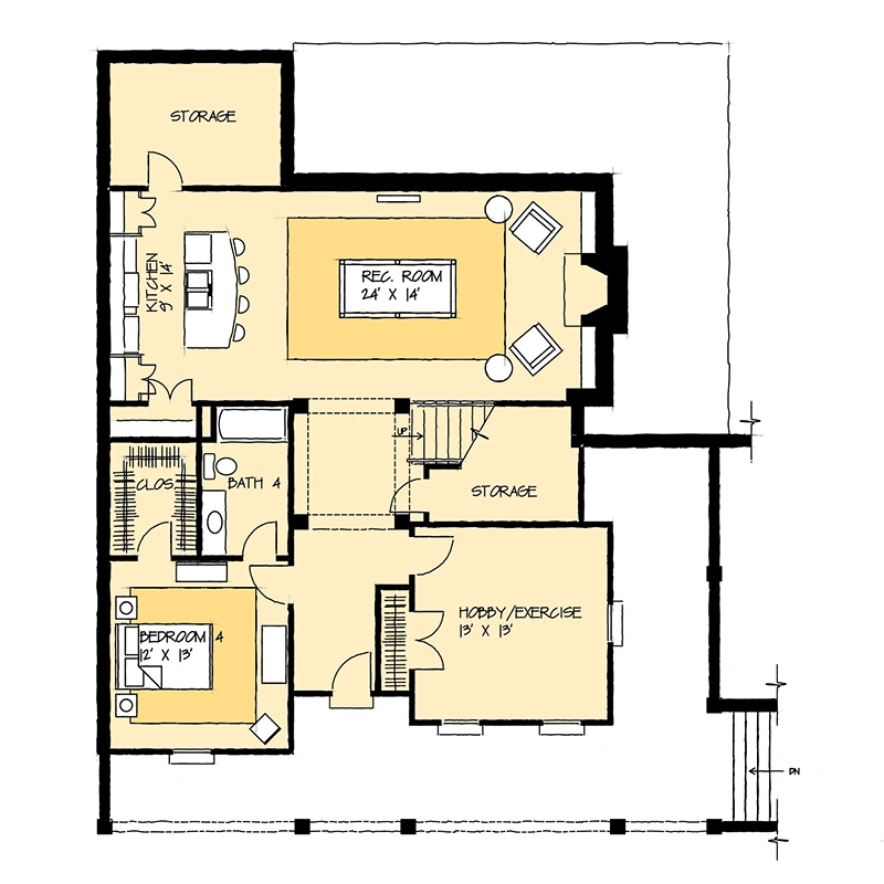 Braeburn Cottage Lower Floor