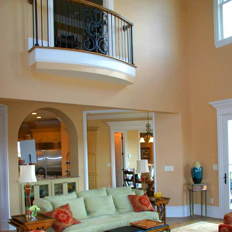 Tuscany Photo Living Room with Balcony