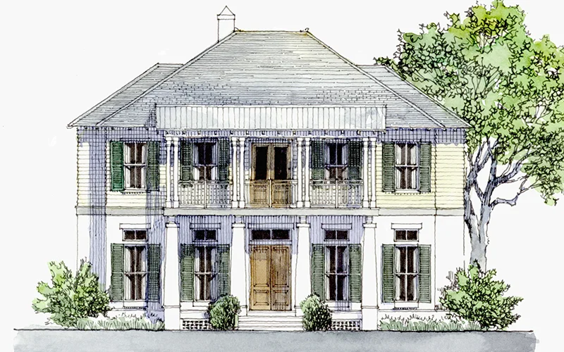 Bayou Bend Color Rendering Front