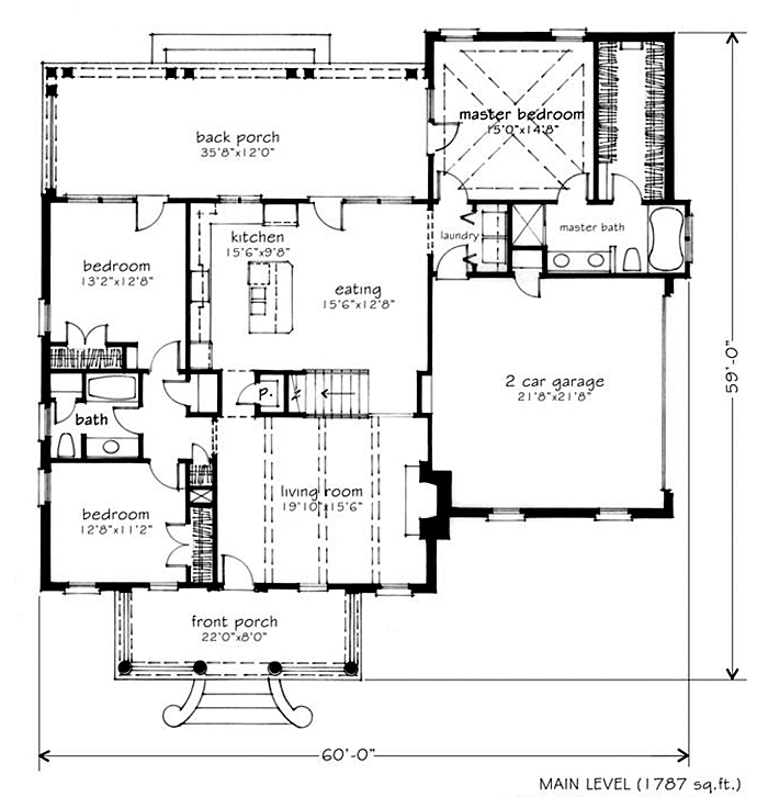 Dixie Cottage Main Floor