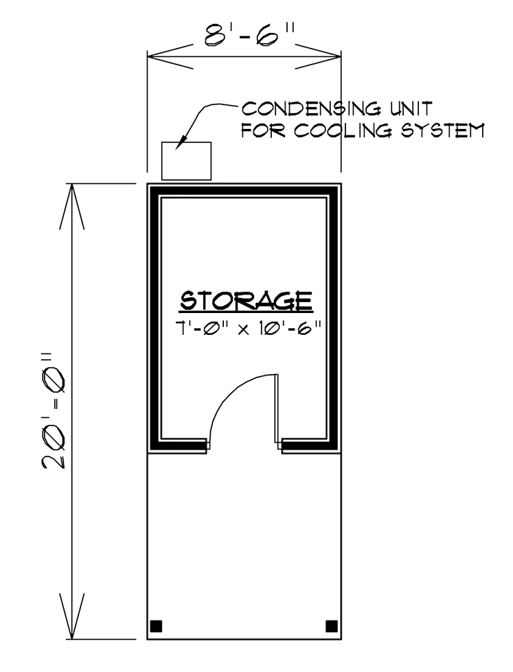 Cold Storage Shed Footprint