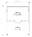 Half-Screened Picnic Shelter Footprint