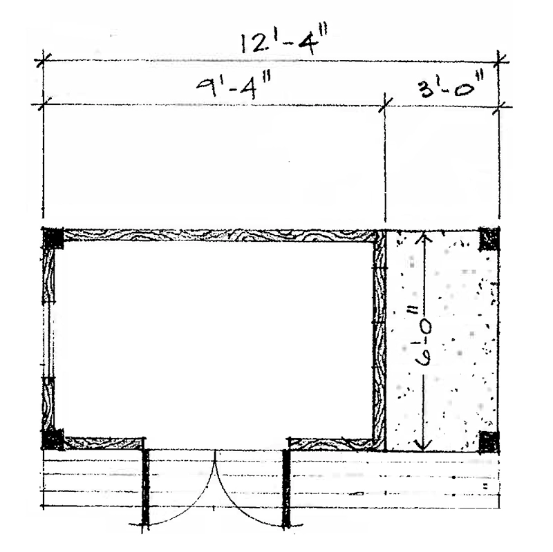 Gardener's Shed Footprint