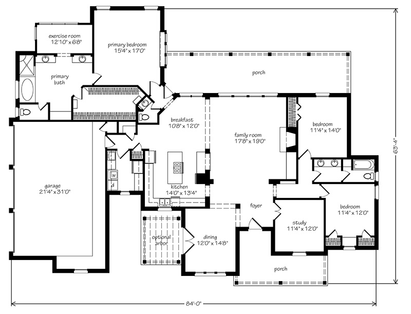 Smithville House Main Floor Plan