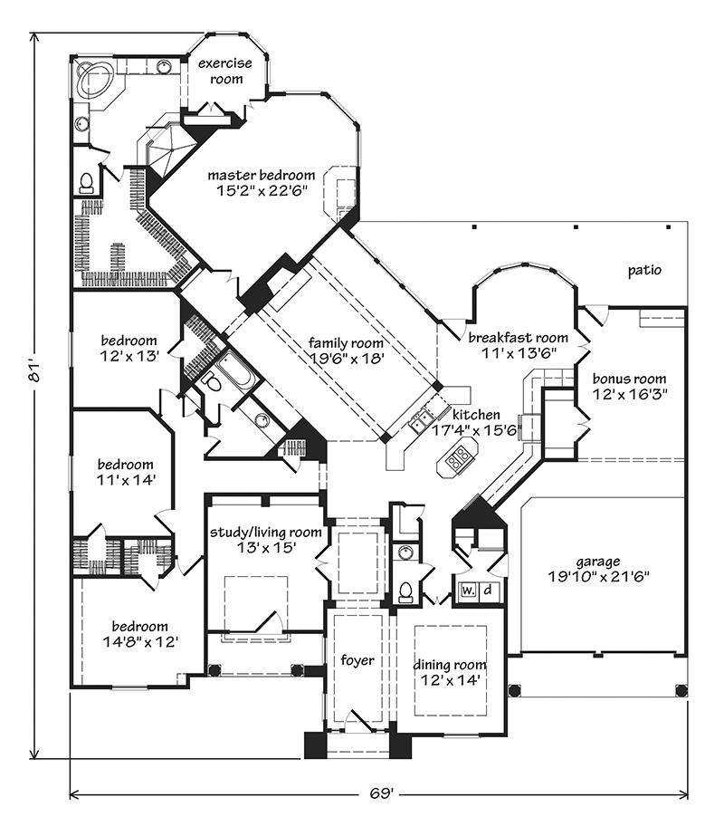 The Scarborough Main Floor Plan