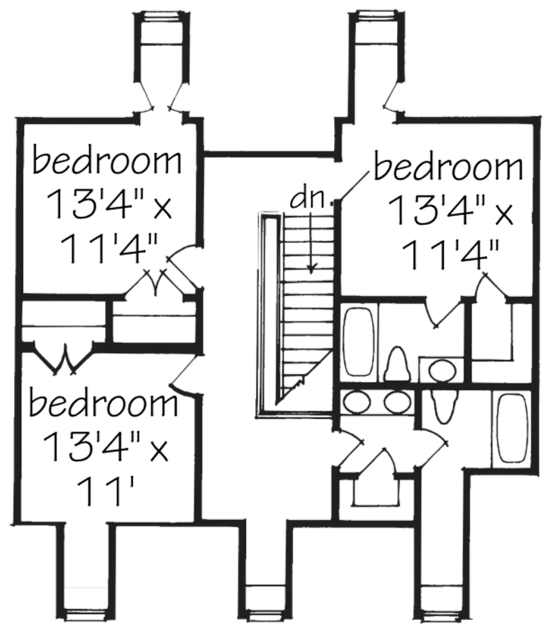 An Acadian Classic Upper Floor