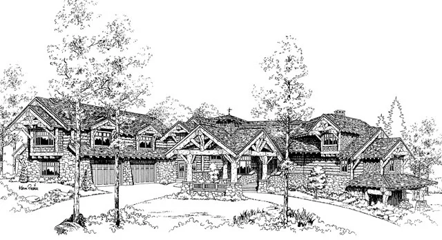 Deer Creek Lodge Front Rendering