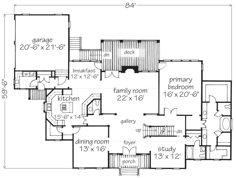 The Twin Gables Main Floor