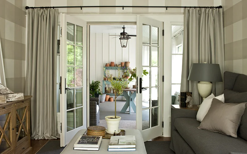 Farmhouse Revival Photo Keeping Room to Rear Porch