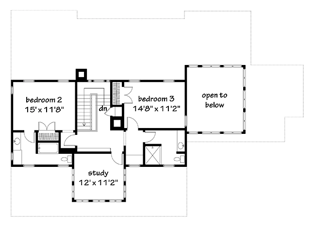 New Vintage Lowcountry Upper Floor