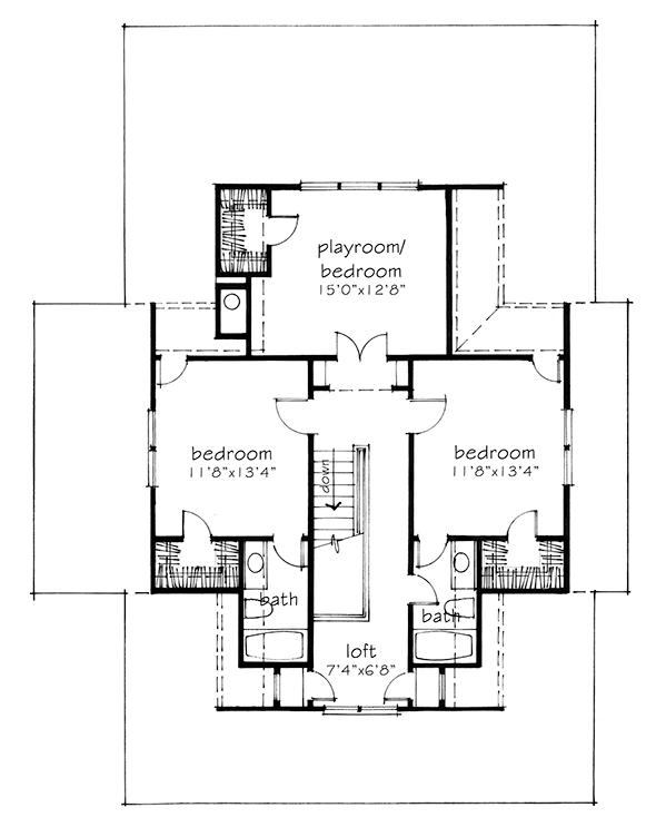 Four Gables Upper Floor