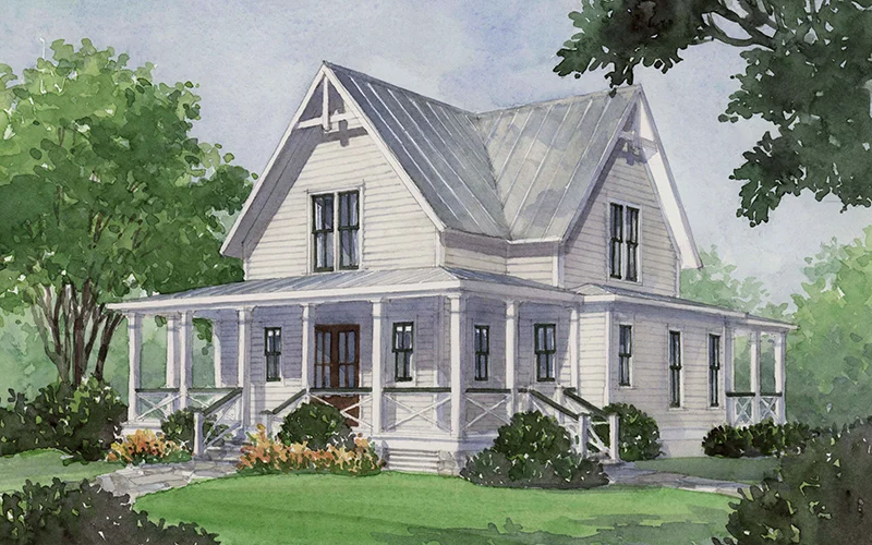 Four Gables Color Rendering Front