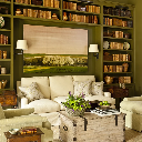 Idea House at Fontanel Photo Living Room Bookshelves