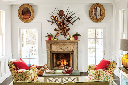 Garden Home Cottage Photo Living Room Fireplace