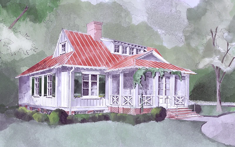 Farmdale Cottage Color Rendering Front