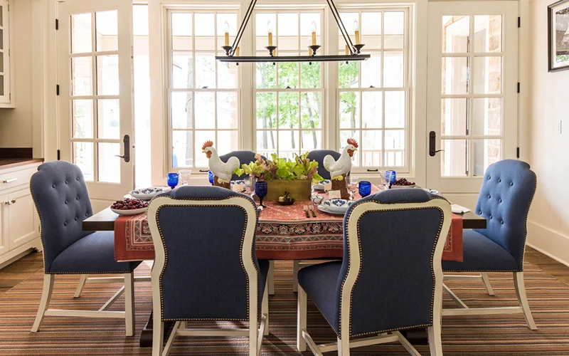 Fox Hill Photo Dining Room to Dining Porch