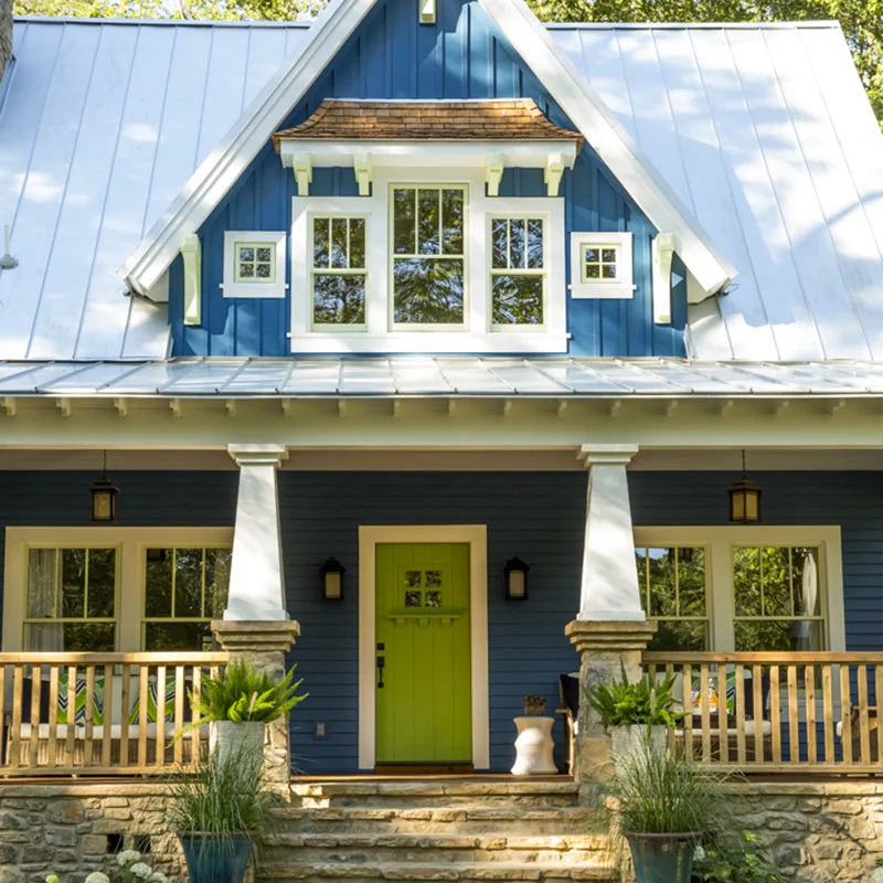 Little Blue Farmhouse Photo Front Entry