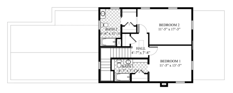 Abbey Row Cottage Upper Floor