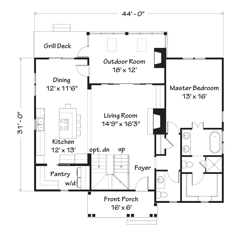 May Isle Cottage Main Floor