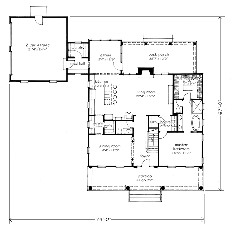 Coweta Cottage Main Floor