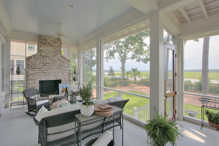 Old Oyster Photo Screened Porch