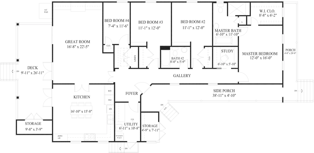 Cottage Revival Main Floor