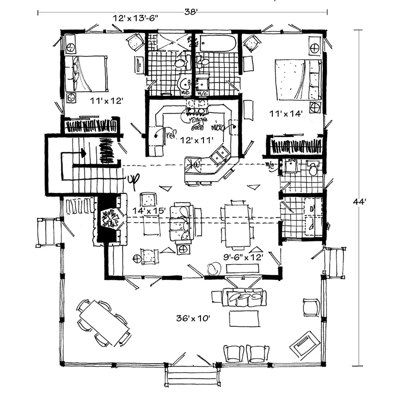 Bunkhouse II Main Floor