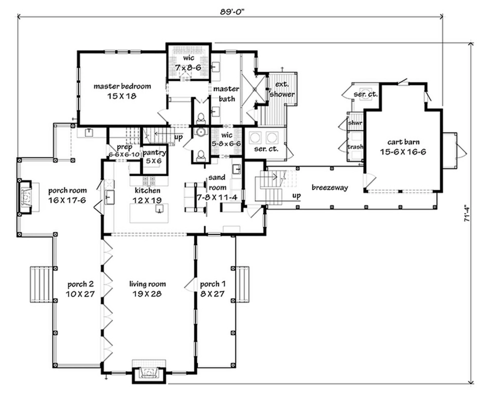 Islander Cottage Main Floor