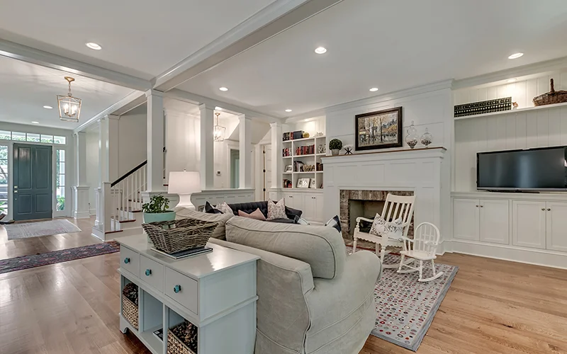 Sweetwater Retreat Photo Living Room toward Entryway