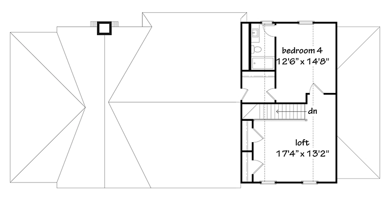 Longleaf Cottage Upper Floor