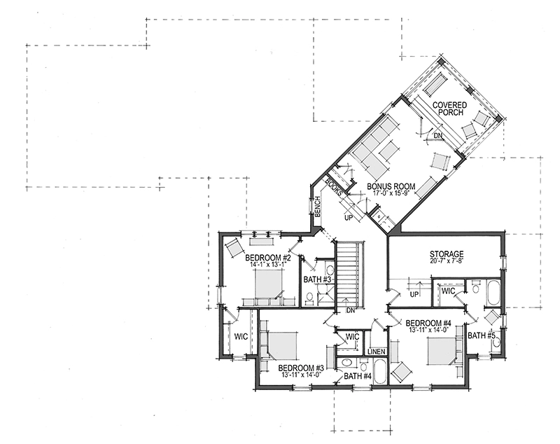 Colonial Revival Upper Floor