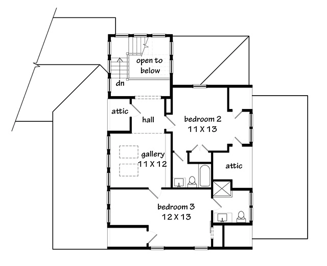 Coastal Living Cottage Upper Floor