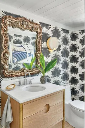 Coastal Living Cottage Photo Powder Room