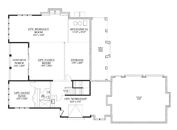 Tennessee Farmhouse Lower Floor