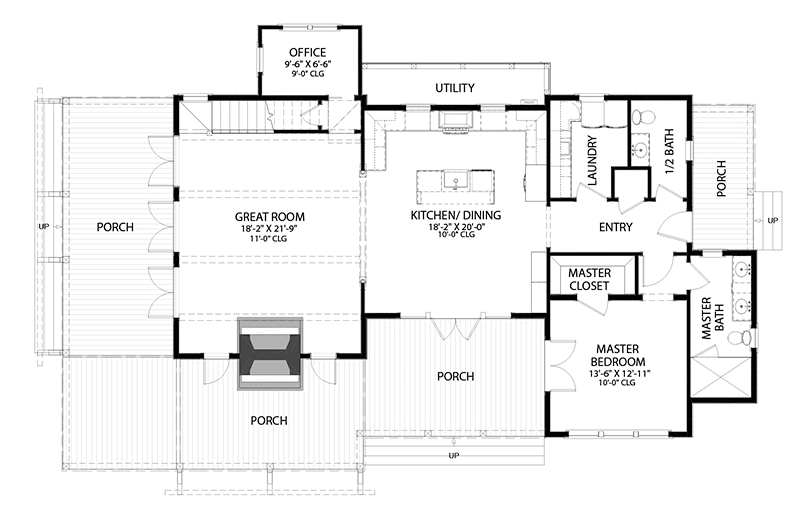 Loblolly Cottage Main Floor Plan