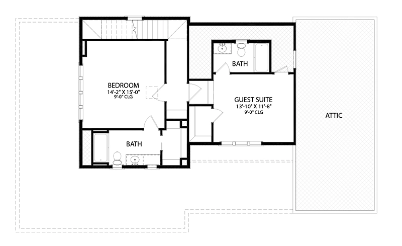 Loblolly Cottage Upper Floor