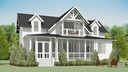 Evergreen Cottage 3D Color Rendering Rear Elevation