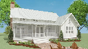 Evergreen Cottage 3D Rendering Rear Elevation