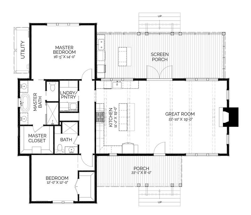 Hawthorn Cottage Main Floor