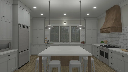 Alder Cottage 3D Rendering Kitchen