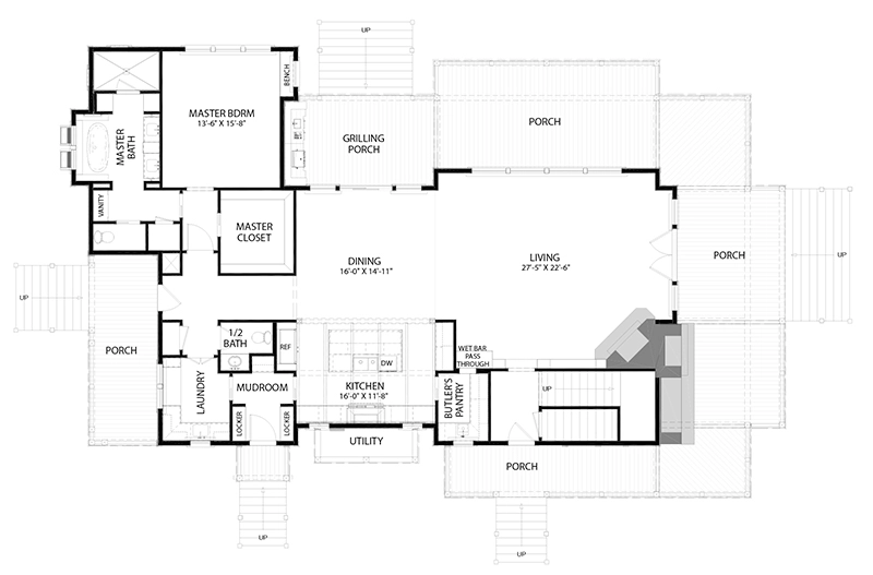 Walnut Cottage Main Floor Plan