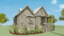 Walnut Cottage 3D Rendering Front Left