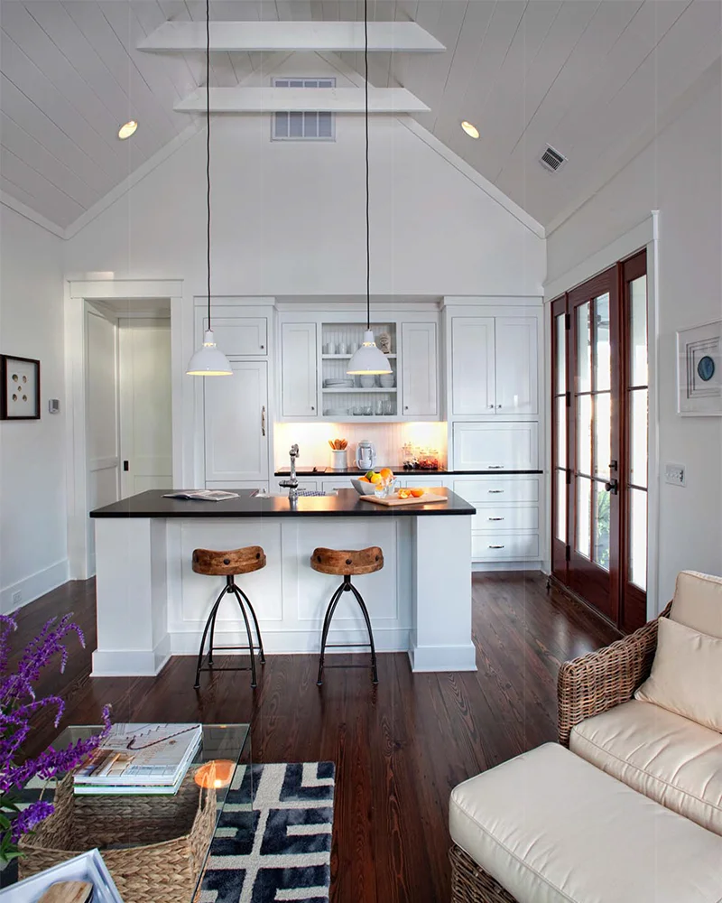 Palmetto Cottage Photo Living Room to Kitchen