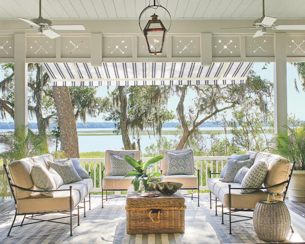 Crane Island River House Photo Covered Porch